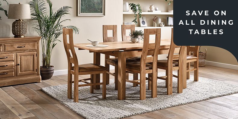 Oak Extendable Dining Tables | Oak Furnitureland