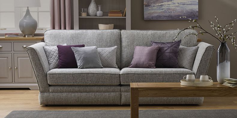 Grey 3-seater sofas