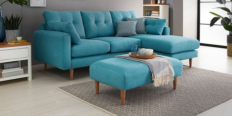 Fabric Footstools Velvet Footstools Oak Furnitureland