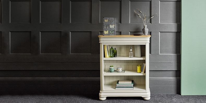 Mango and Painted Bookcases