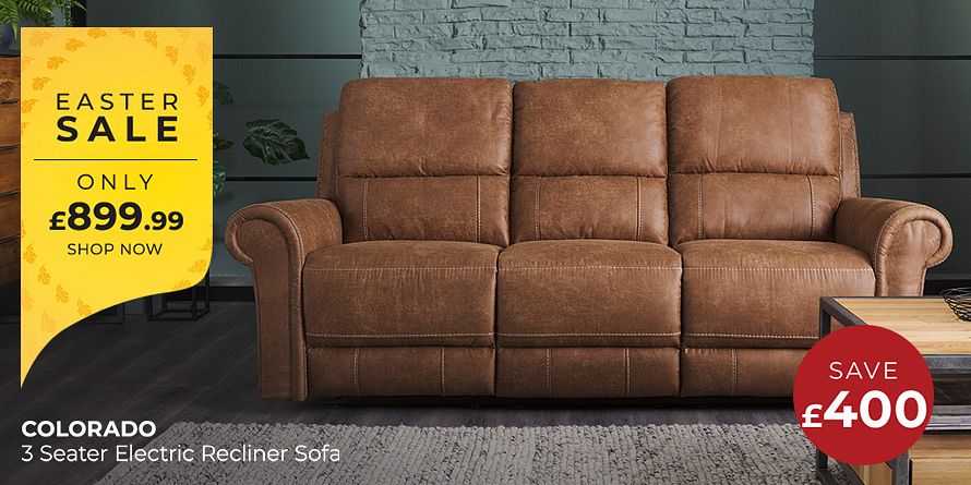 Colorado 3-seater recliner sofa