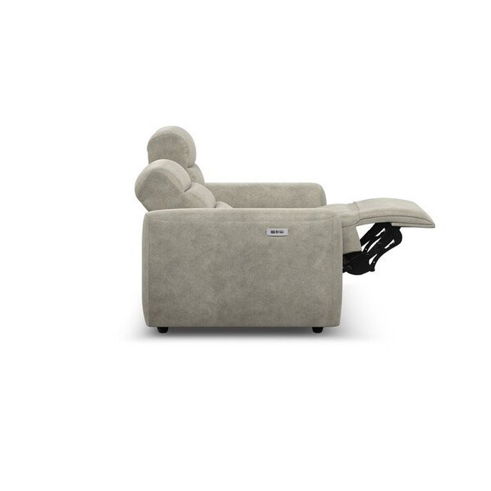 Cohen 2 Seater Electric Recliner in Miller Taupe Fabric 8