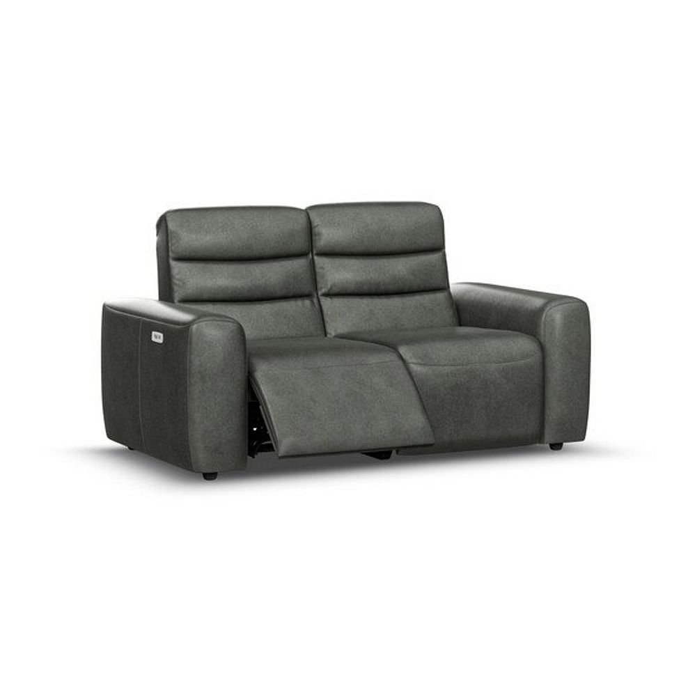 Cohen 2 Seater Electric Recliner in Virgo Lead Leather 2