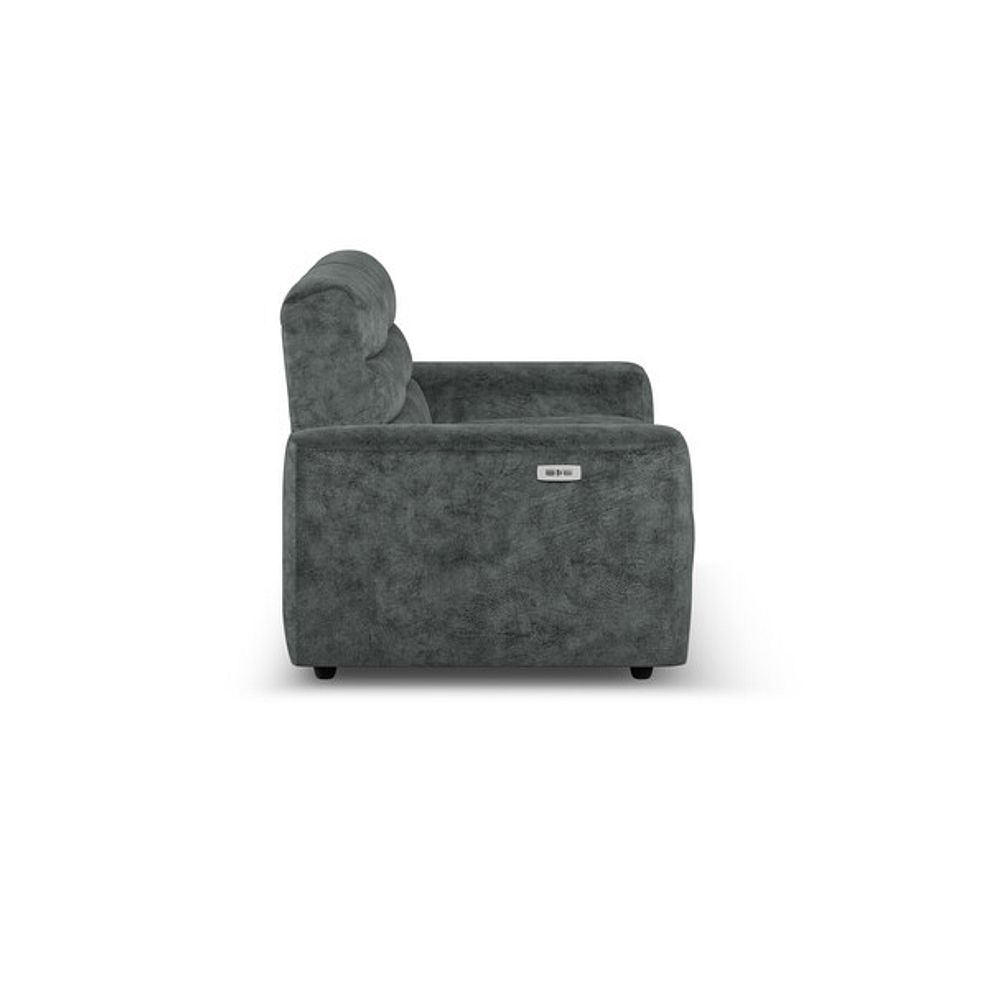 Cohen 3 Seater Electric Recliner in Dapple Grey Fabric 7