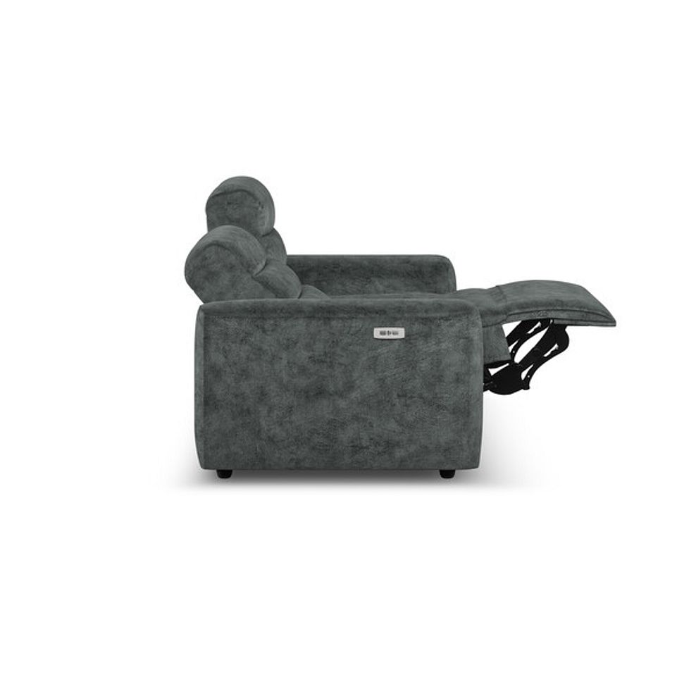 Cohen 3 Seater Electric Recliner in Dapple Grey Fabric 8