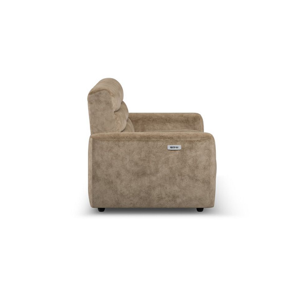 Cohen 3 Seater Electric Recliner in Dapple Taupe Fabric 7