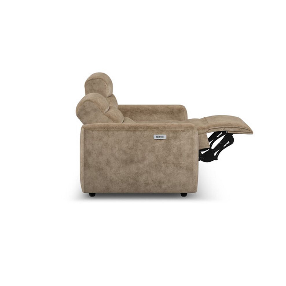 Cohen 3 Seater Electric Recliner in Dapple Taupe Fabric 8