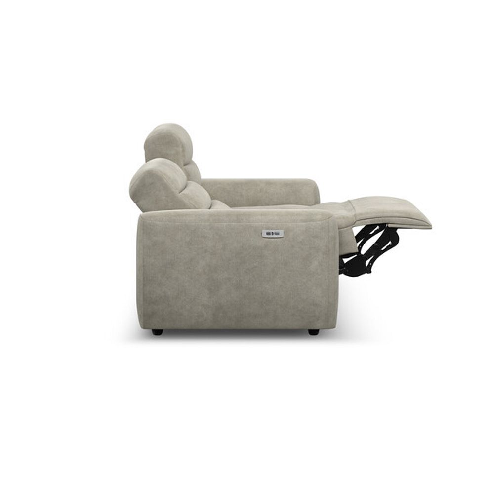 Cohen 3 Seater Electric Recliner in Miller Taupe Fabric 8
