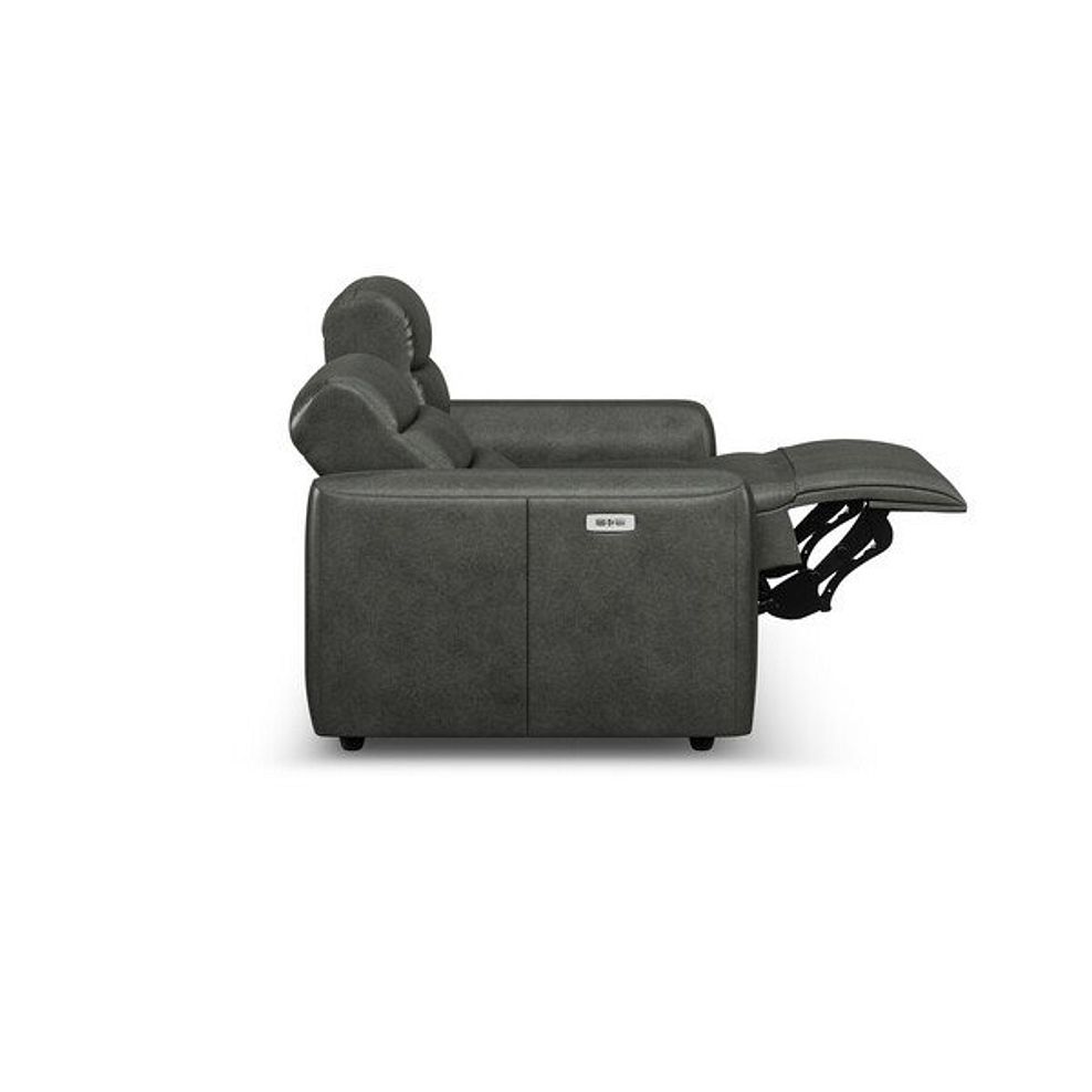 Cohen 3 Seater Electric Recliner in Virgo Lead Leather 8