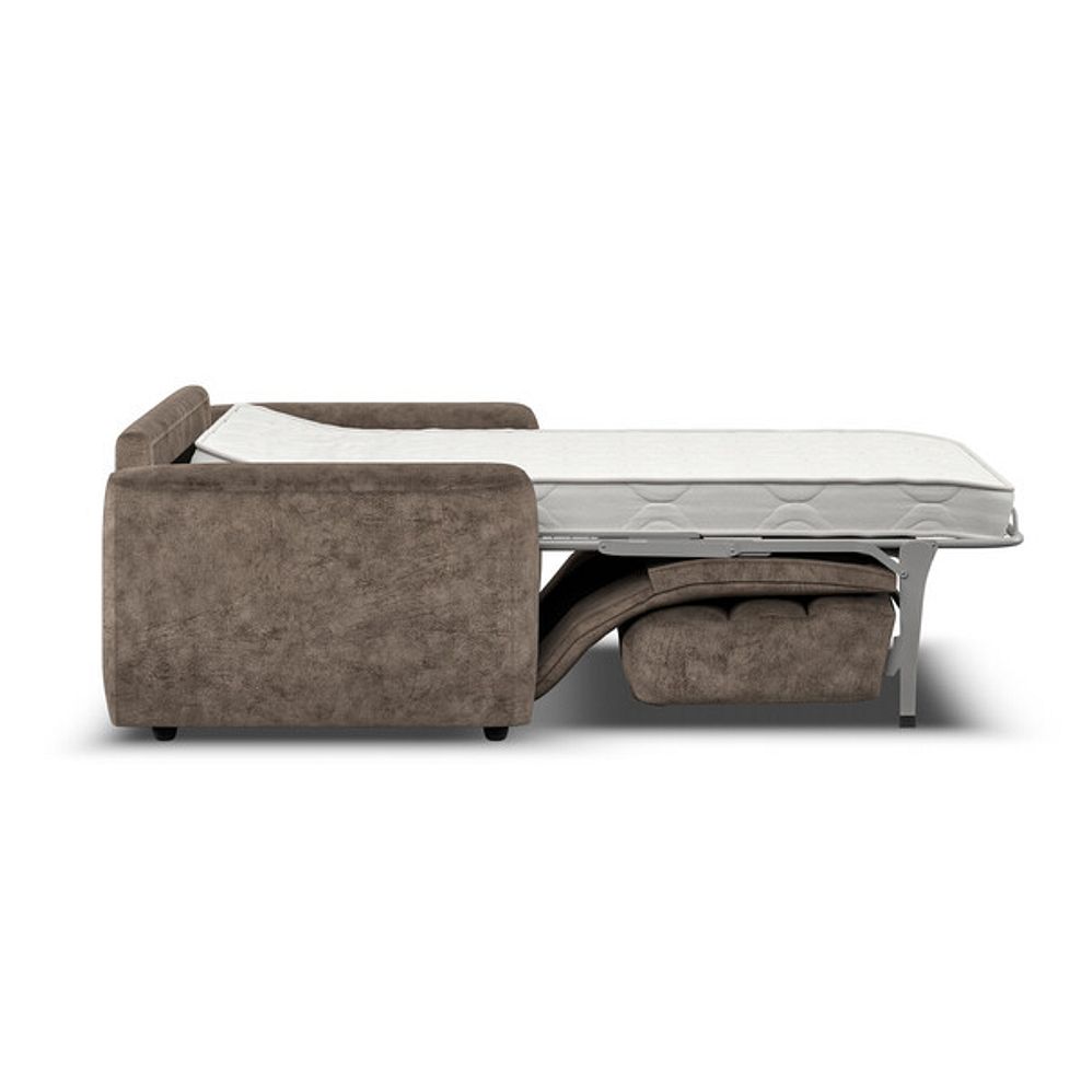 Cohen 3 Seater Sofa Bed in Dapple Chocolate Fabric 6