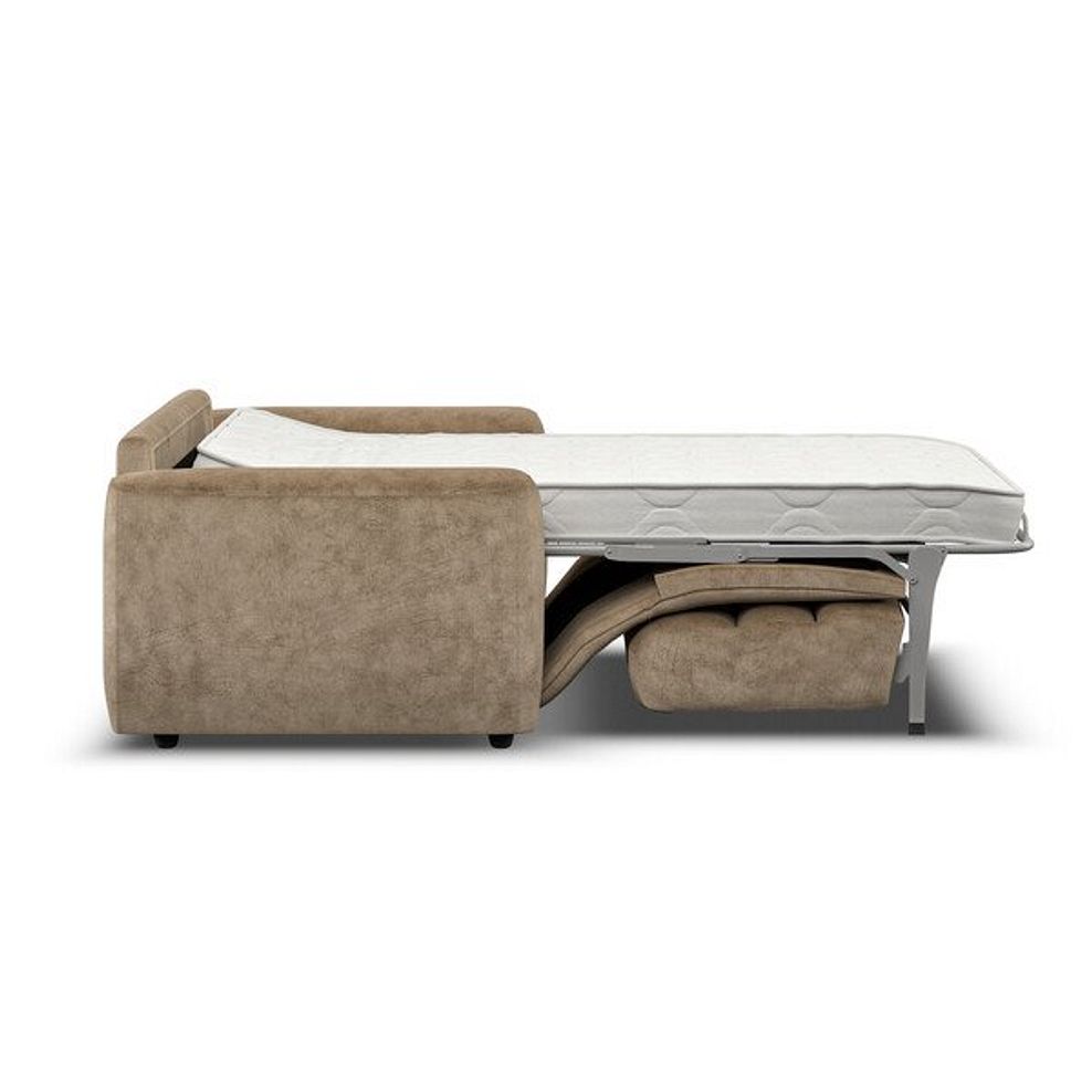 Cohen 3 Seater Sofa Bed in Dapple Taupe Fabric 6