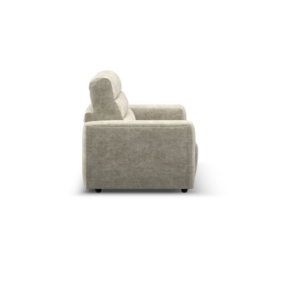 Cohen 3 Seater Sofa Bed in Plush Beige Fabric 5