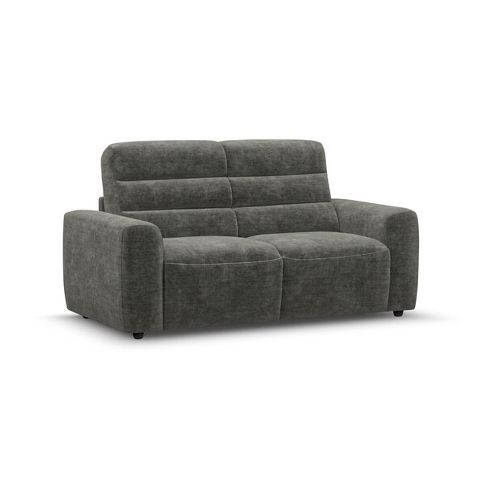 Cohen 3 Seater Sofa Bed in Plush Charcoal Fabric 2