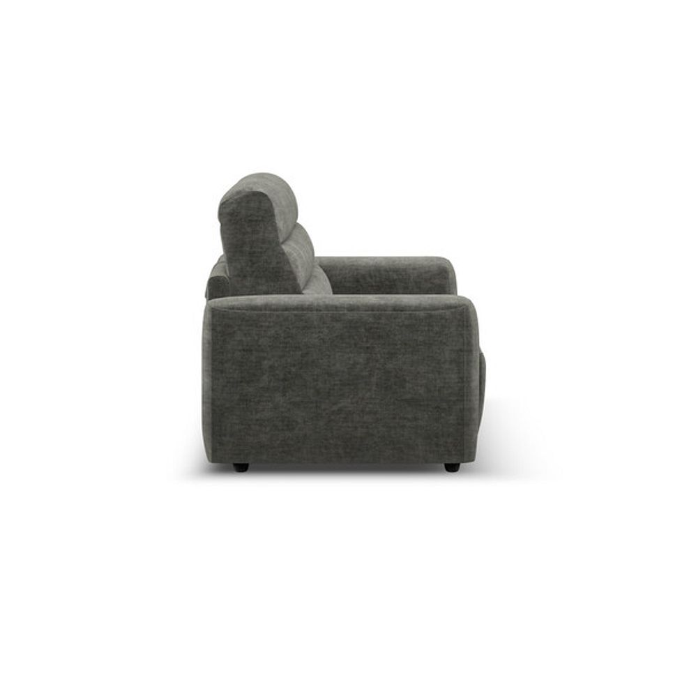 Cohen 3 Seater Sofa Bed in Plush Charcoal Fabric 5