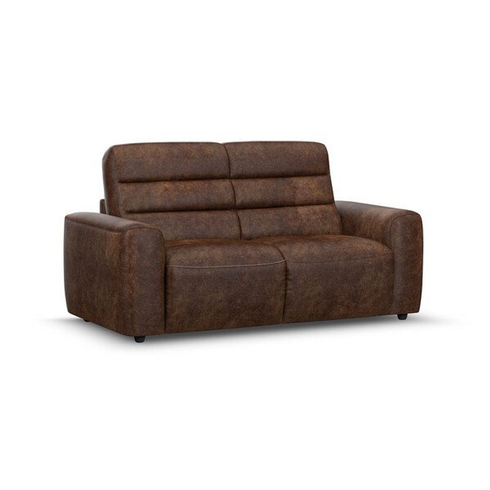 Cohen 3 Seater Sofa Bed in Ranch Dark Brown Fabric 2