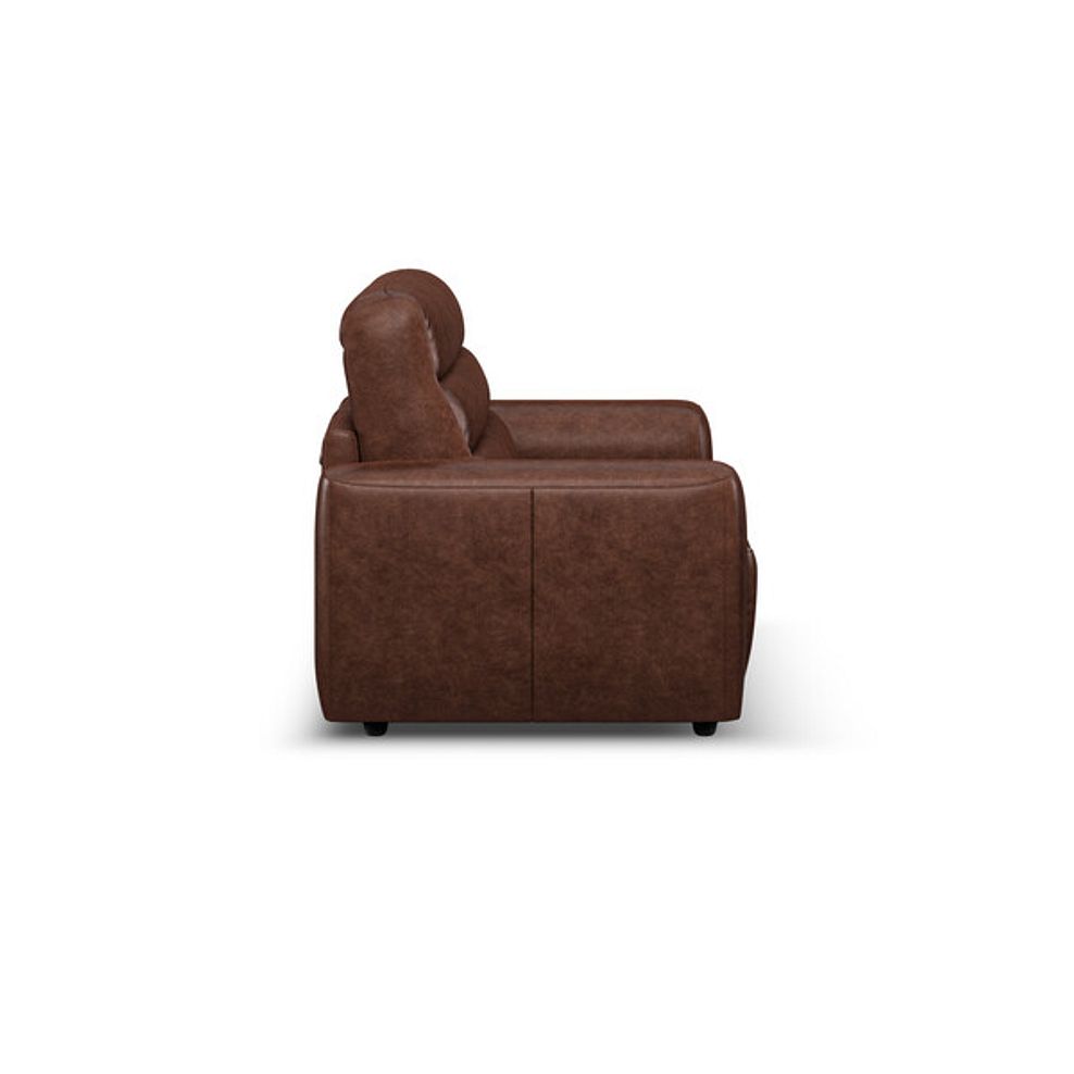 Cohen 3 Seater Sofa Bed in Virgo Chestnut Leather 5