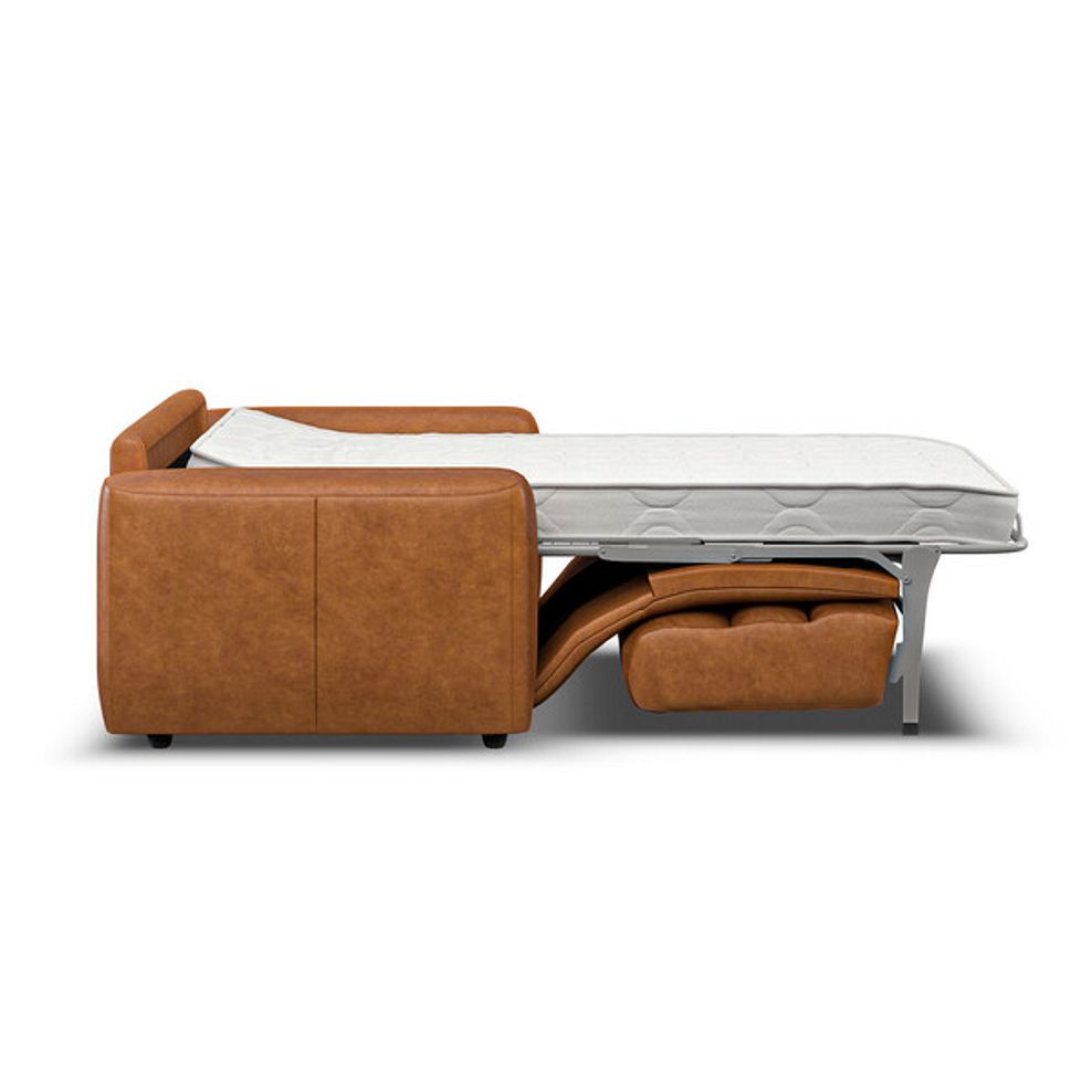 Cohen 3 Seater Sofa Bed in Virgo Cognac Leather 6