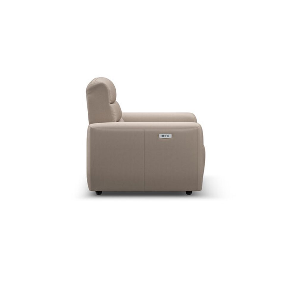 Cohen Electric Recliner Armchair in Virgo Buff Leather 6