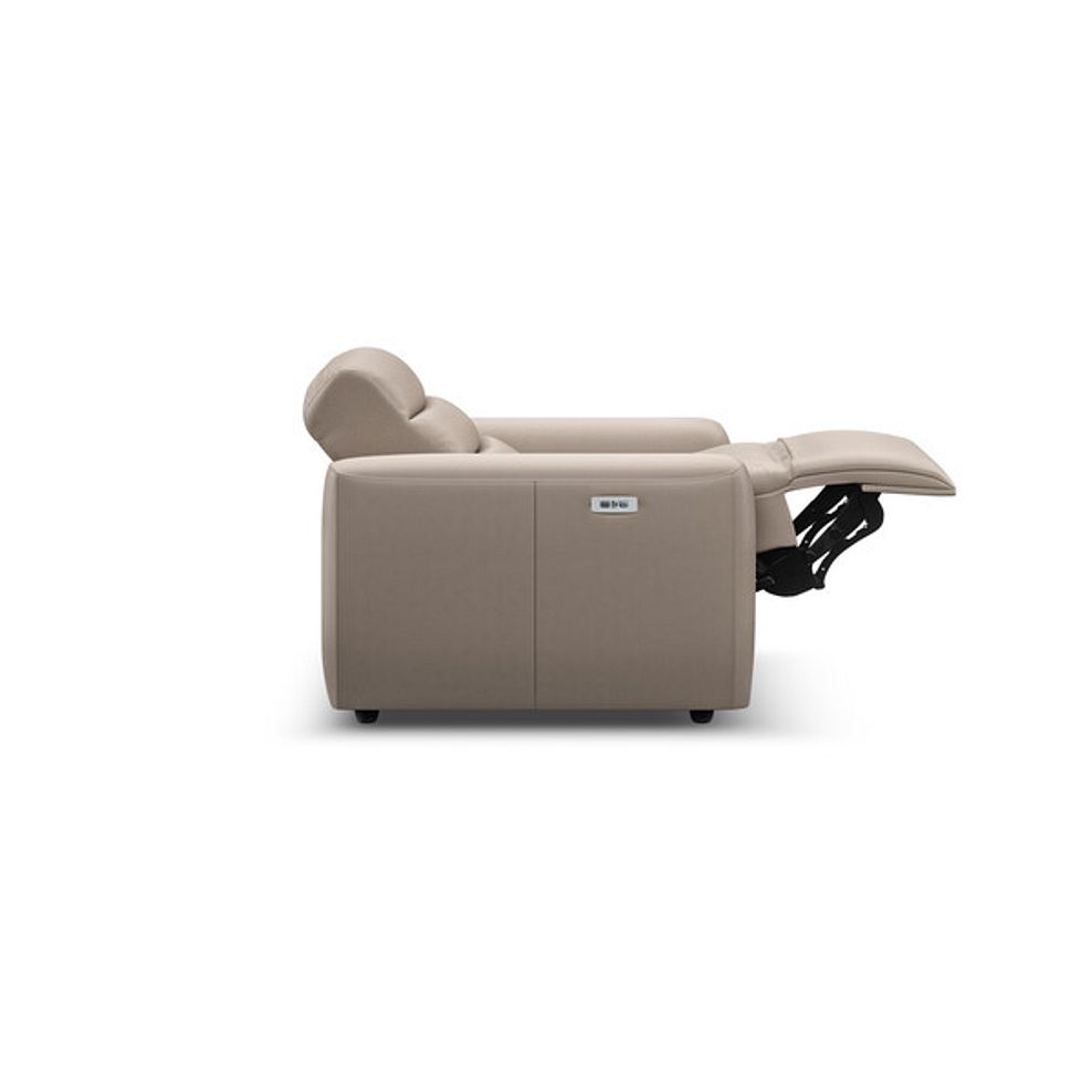 Cohen Electric Recliner Armchair in Virgo Buff Leather 7
