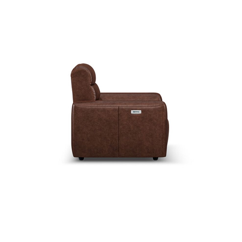 Cohen Electric Recliner Armchair in Virgo Chestnut Leather 6