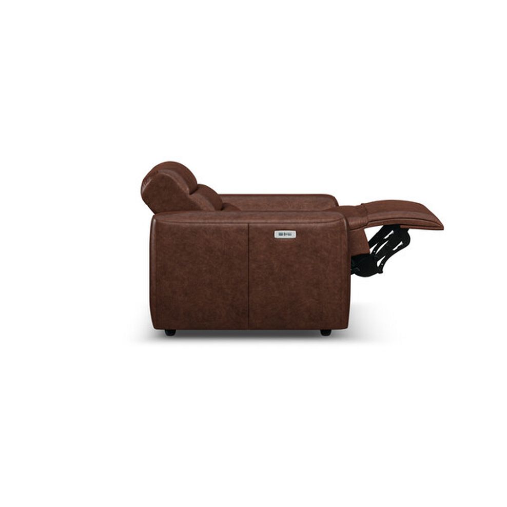 Cohen Electric Recliner Armchair in Virgo Chestnut Leather 7