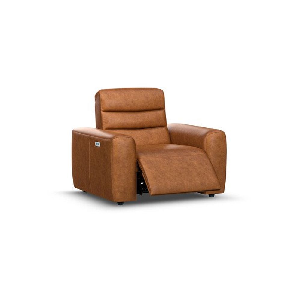 Cohen Electric Recliner Armchair in Virgo Cognac Leather 2