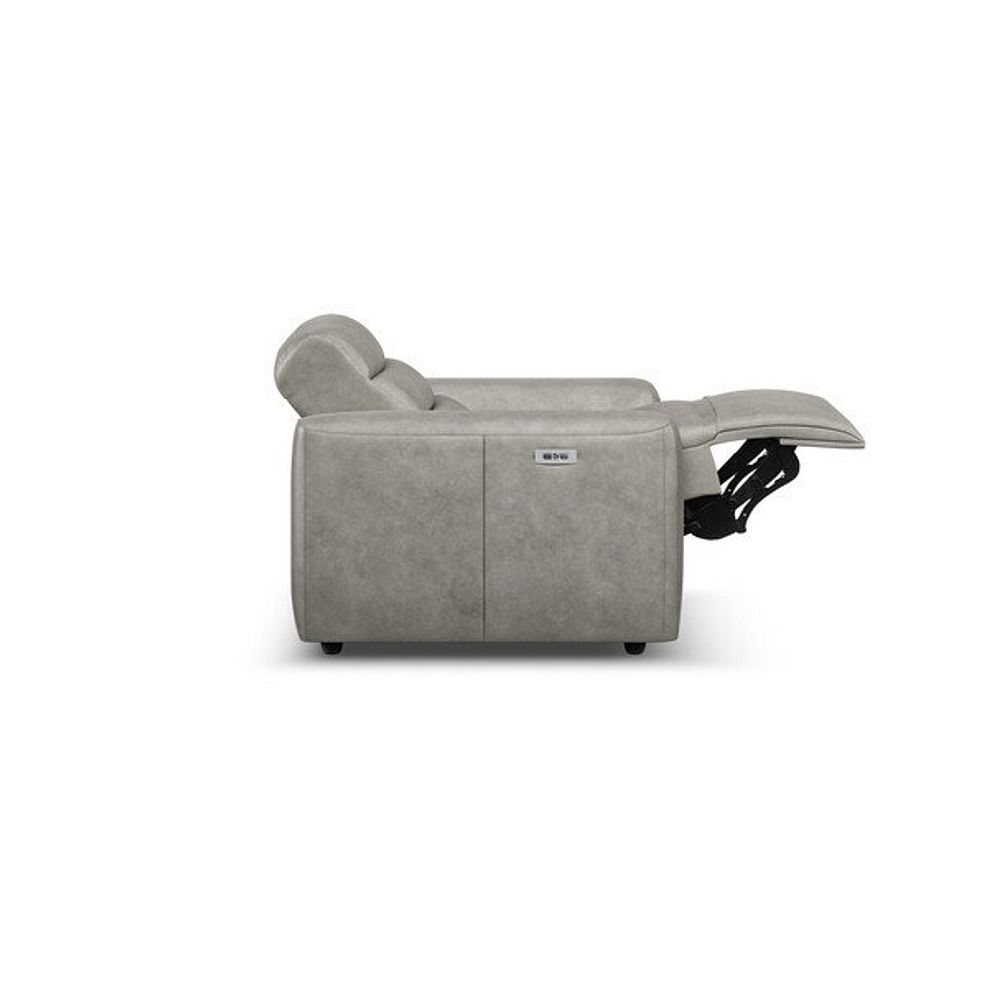 Cohen Electric Recliner Armchair in Virgo Platinum Leather 7