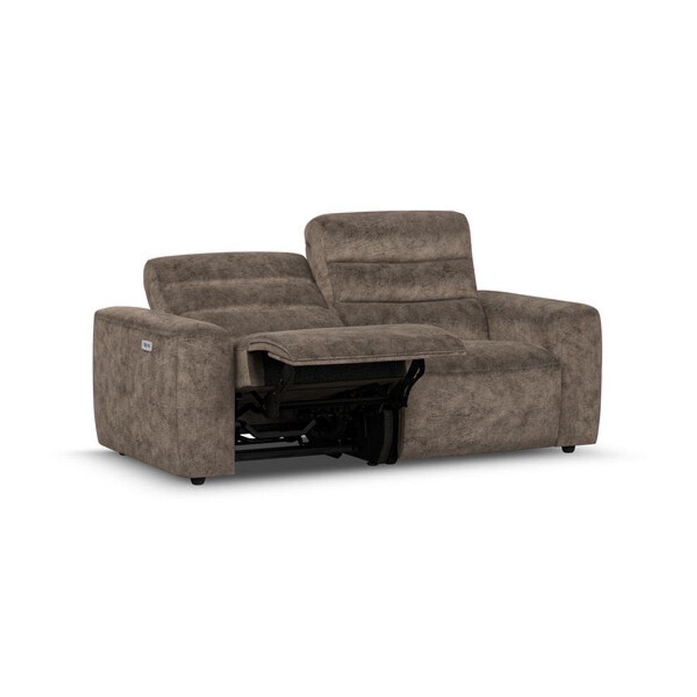 Cohen Group 8 Electric Recliner in  Dapple Chocolate Fabric 3