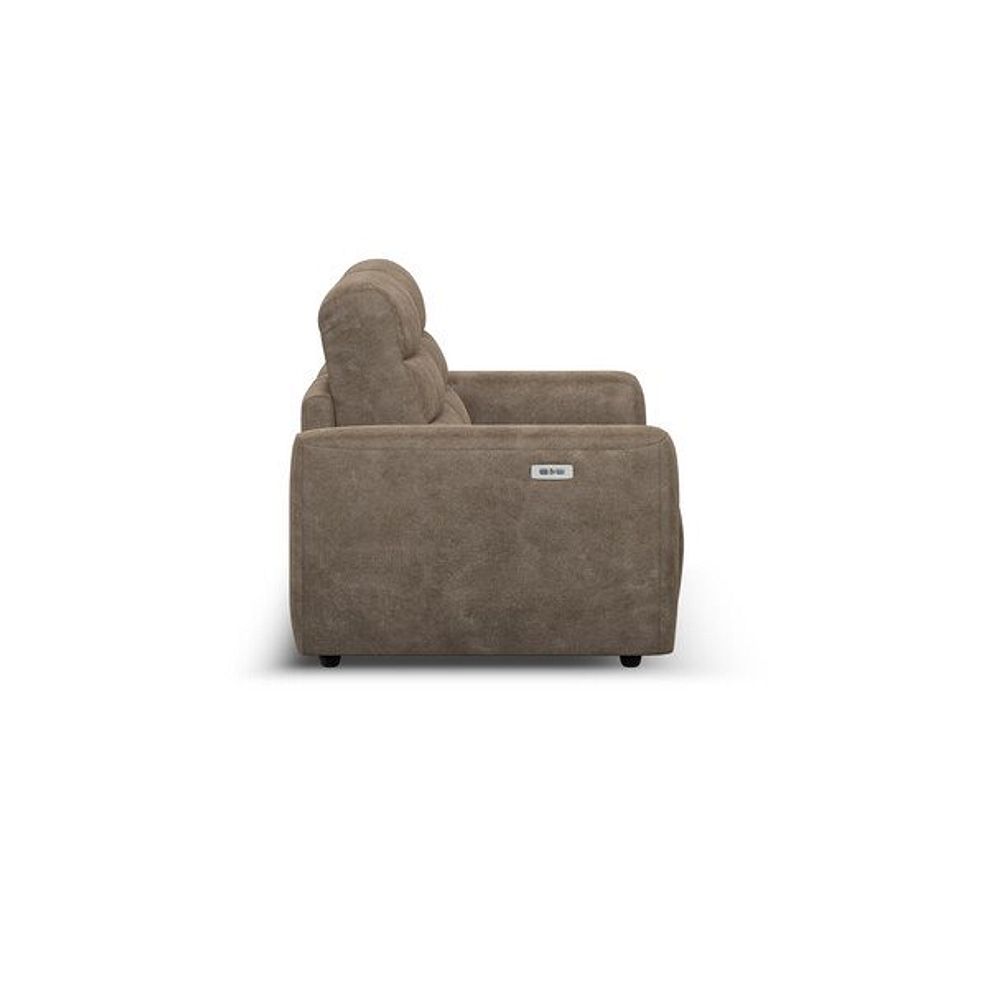 Cohen Group 8 Electric Recliner in Miller Earth Brown Fabric 7
