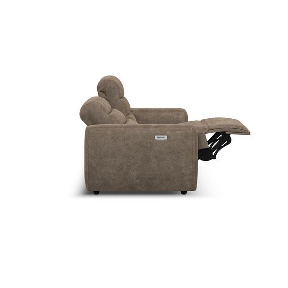 Cohen Group 8 Electric Recliner in Miller Earth Brown Fabric 8