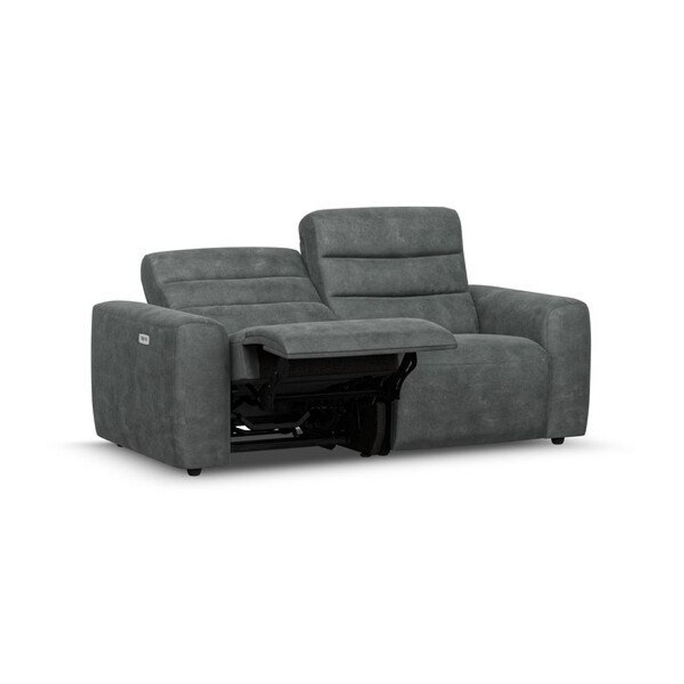 Cohen Group 8 Electric Recliner in Miller Grey Fabric 3