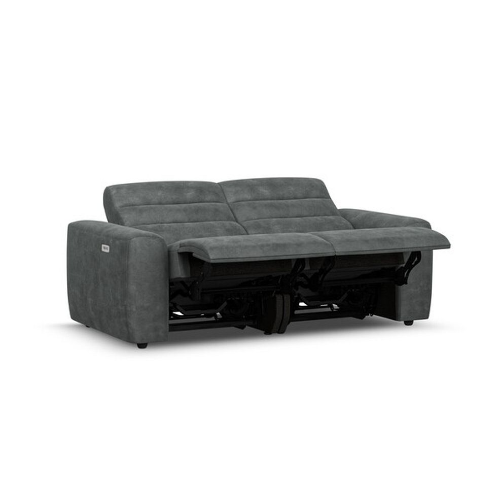 Cohen Group 8 Electric Recliner in Miller Grey Fabric 4