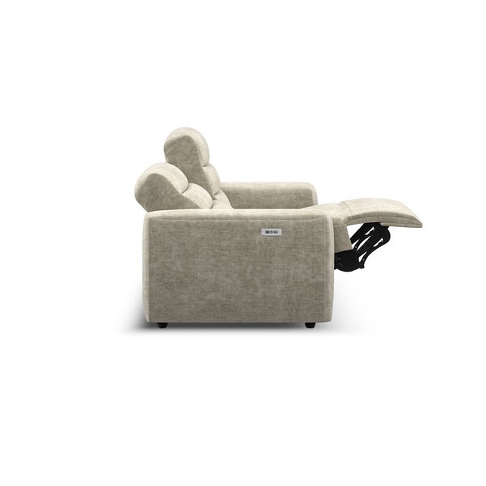 Cohen Group 8 Electric Recliner in Plush Beige Fabric 8