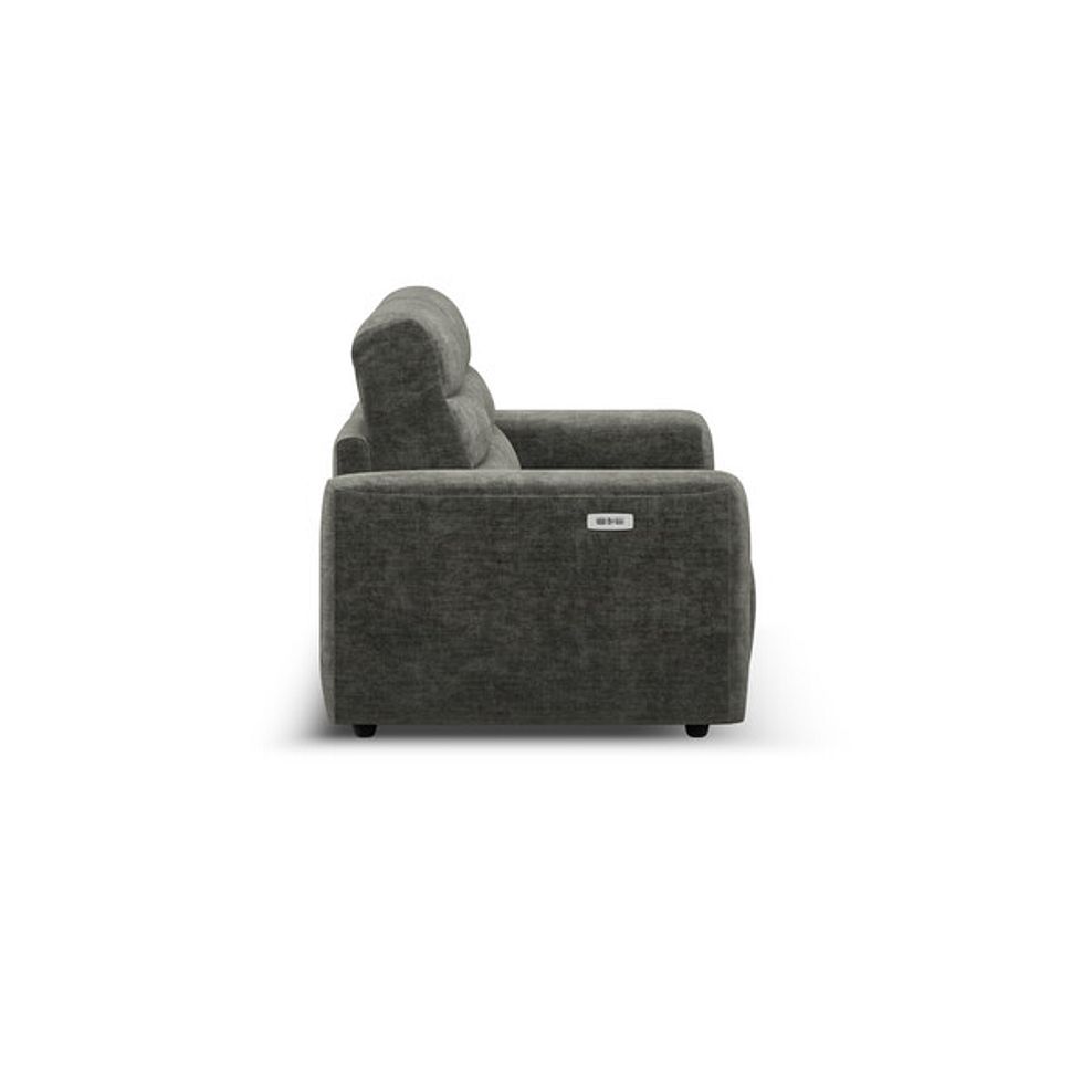 Cohen Group 8 Electric Recliner in Plush Charcoal Fabric 7