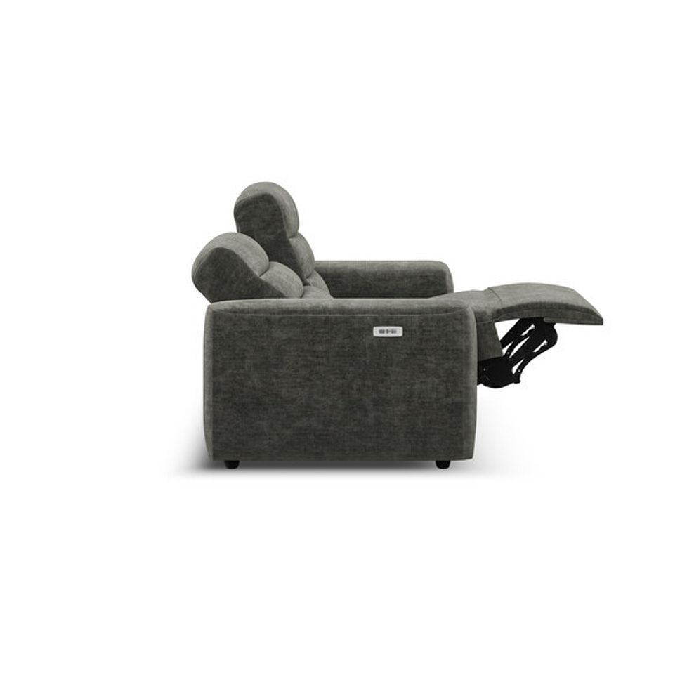 Cohen Group 8 Electric Recliner in Plush Charcoal Fabric 8