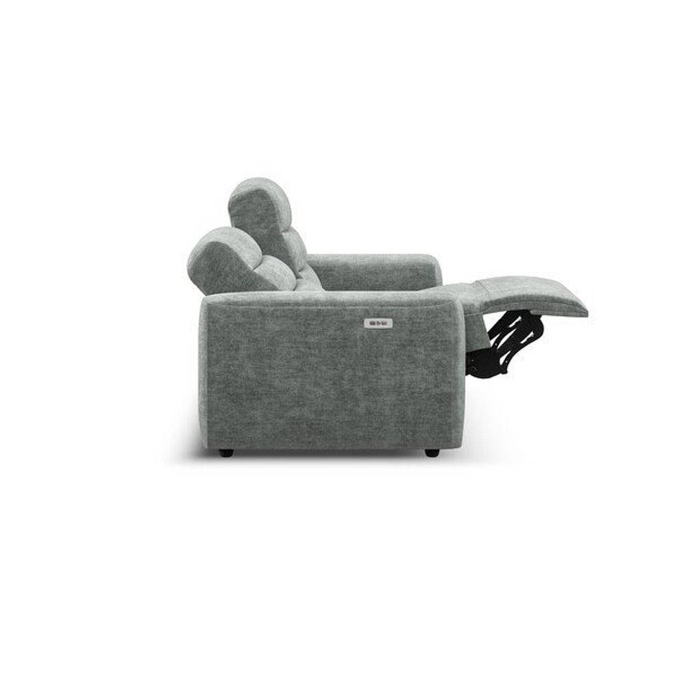 Cohen Group 8 Electric Recliner in Plush Silver Fabric 8