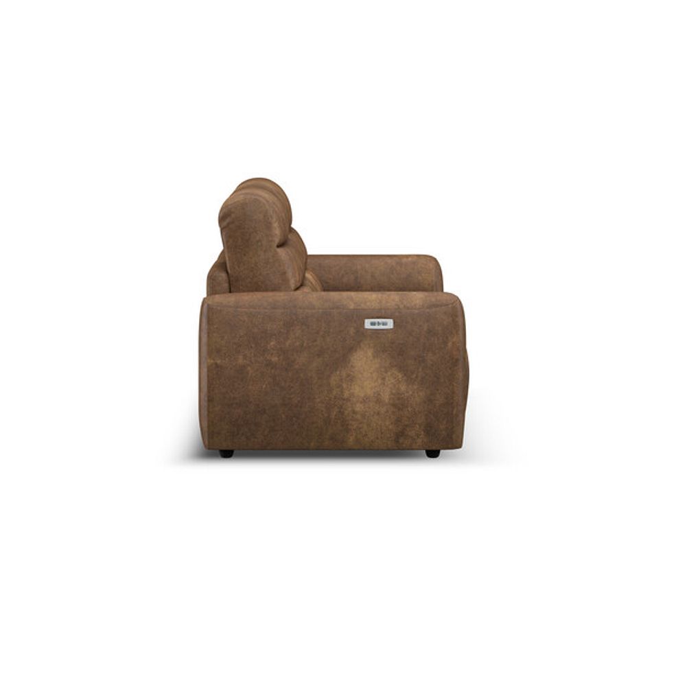 Cohen Group 8 Electric Recliner in Ranch Brown Fabric 7