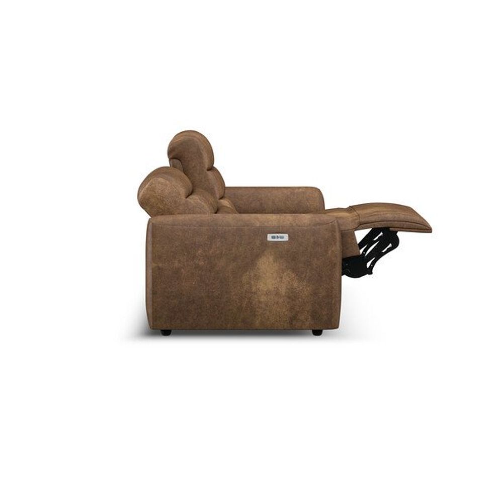 Cohen Group 8 Electric Recliner in Ranch Brown Fabric 8