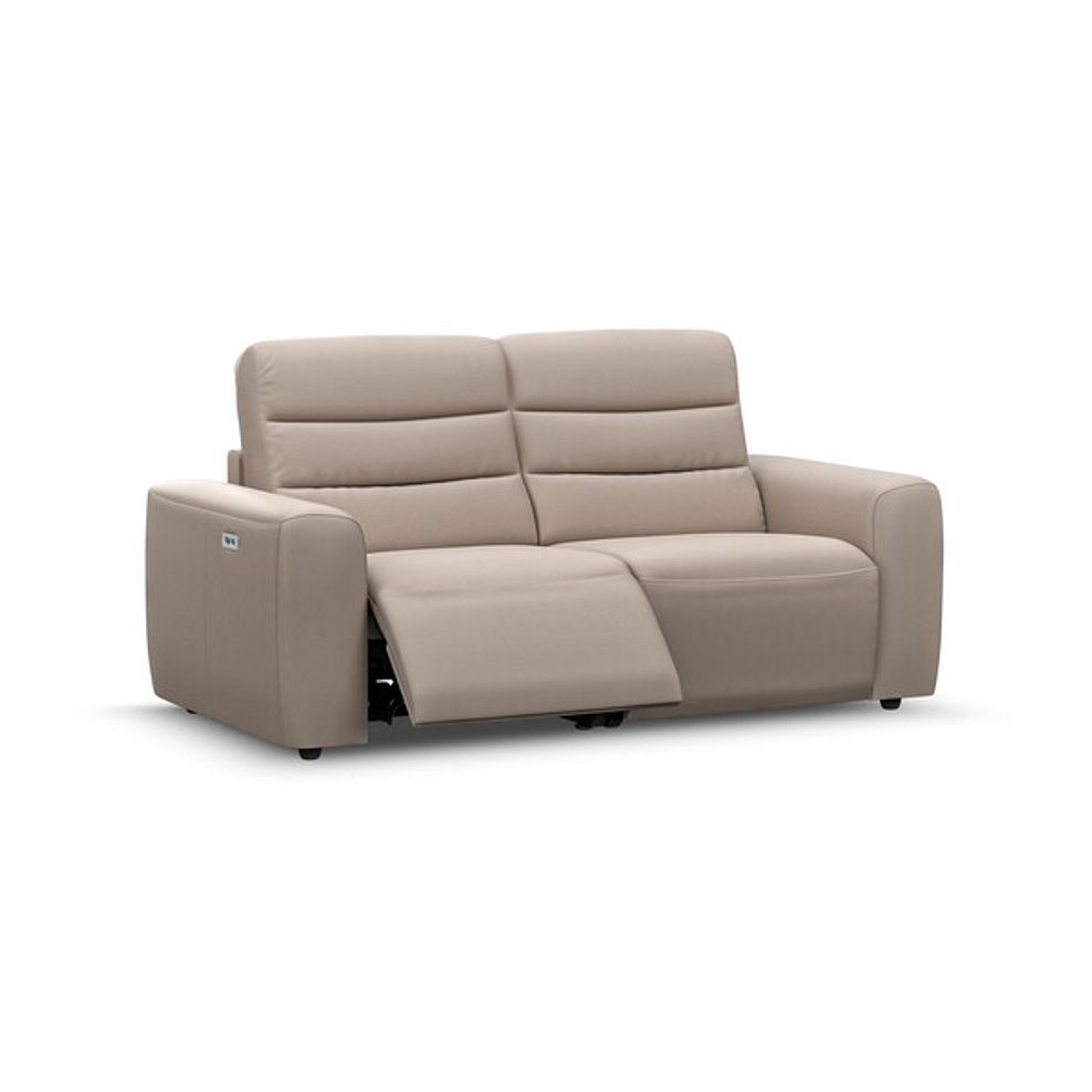 Cohen Group 8 Electric Recliner in Virgo Buff Leather 2