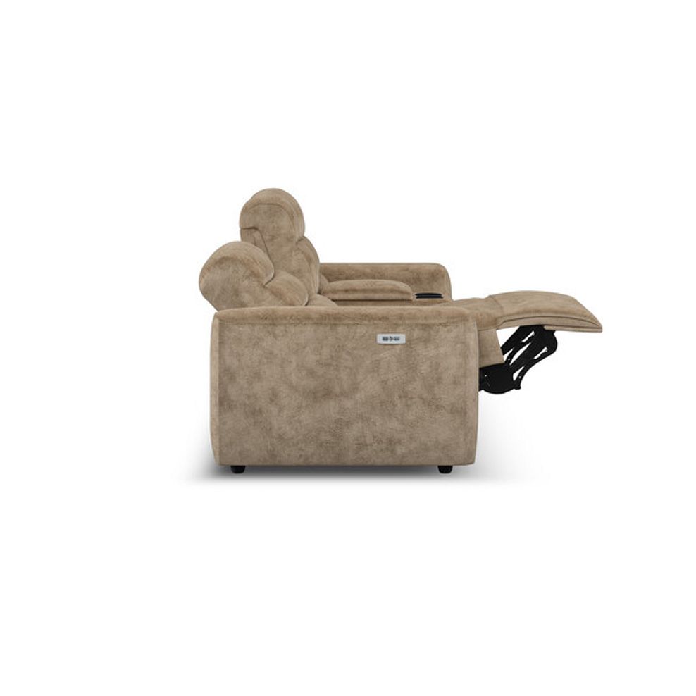 Cohen Group 8 Electric Recliner with 1 console in Dapple Taupe Fabric 8