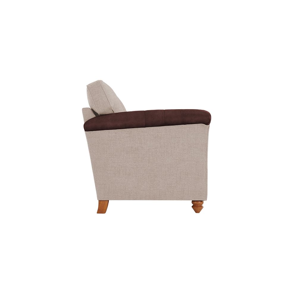 Dexter 4 Seater High Back Sofa in Beige fabric 3