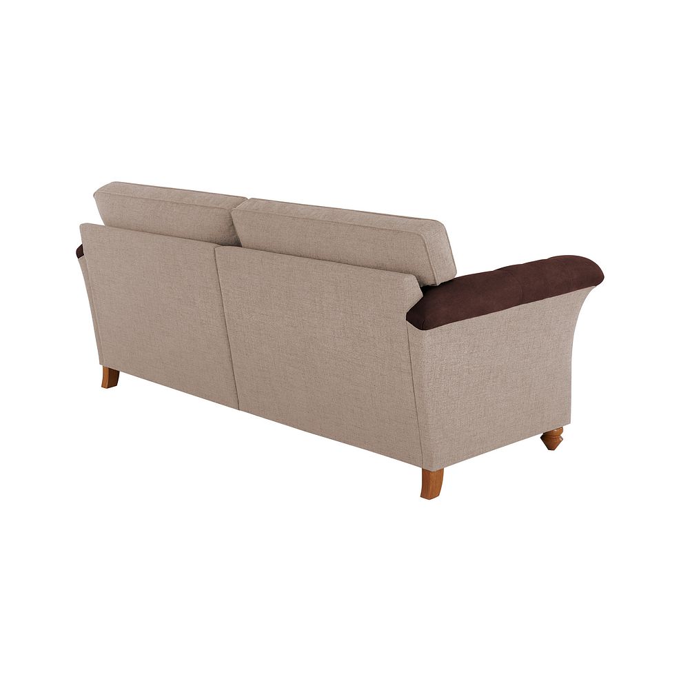 Dexter 4 Seater High Back Sofa in Beige fabric 4