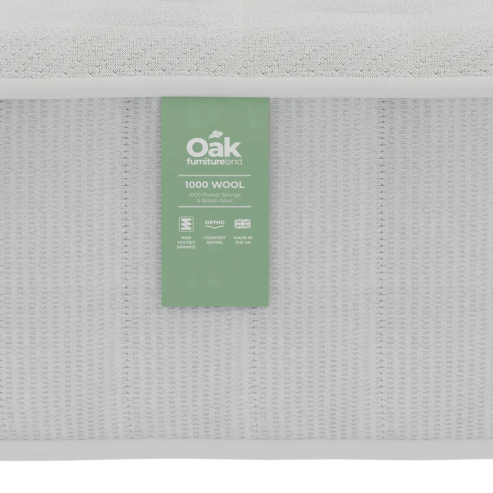 Wool 1000 Pocket Springs Ortho King Mattress 3