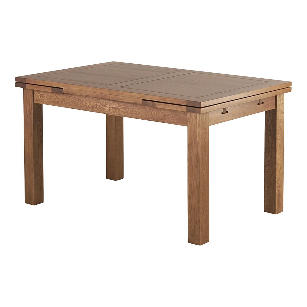 Sherwood Solid Oak 4ft 7" x 3ft Extending Dining Table 1