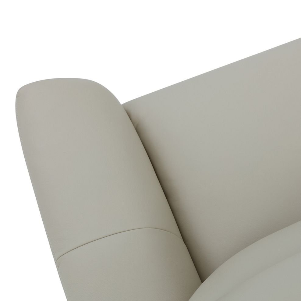 Aldo 2 Seater Recliner Sofa in Bone China Leather 9