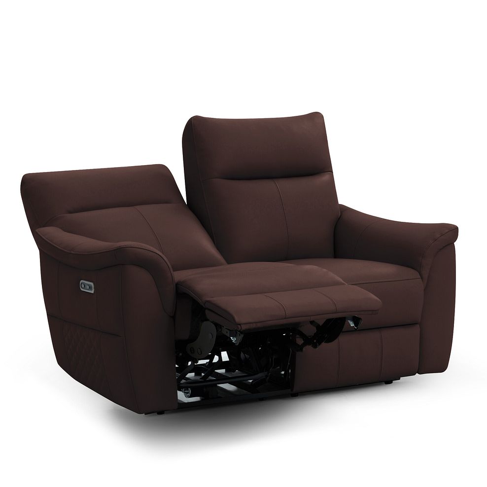 Aldo 2 Seater Recliner Sofa in Chestnut Leather 4