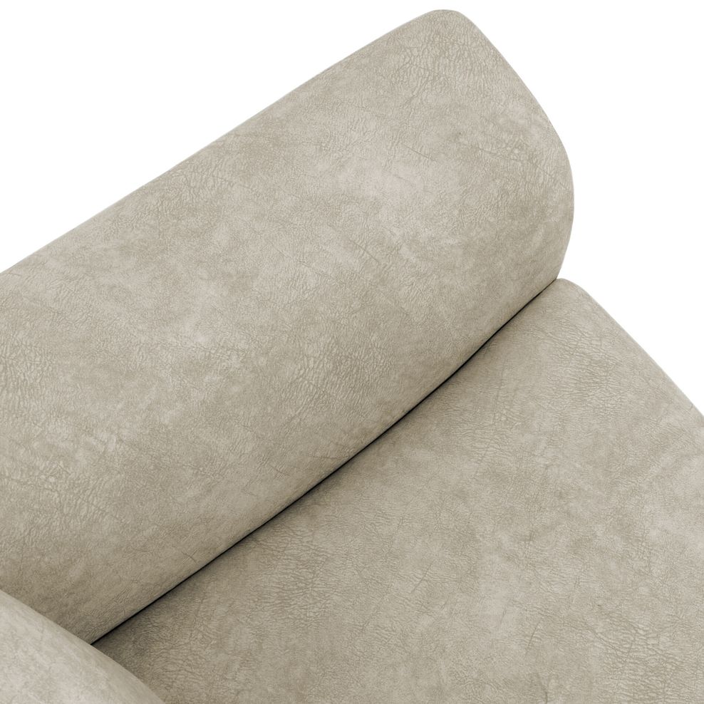 Aldo 2 Seater Recliner Sofa in Marble Cream Fabric 10
