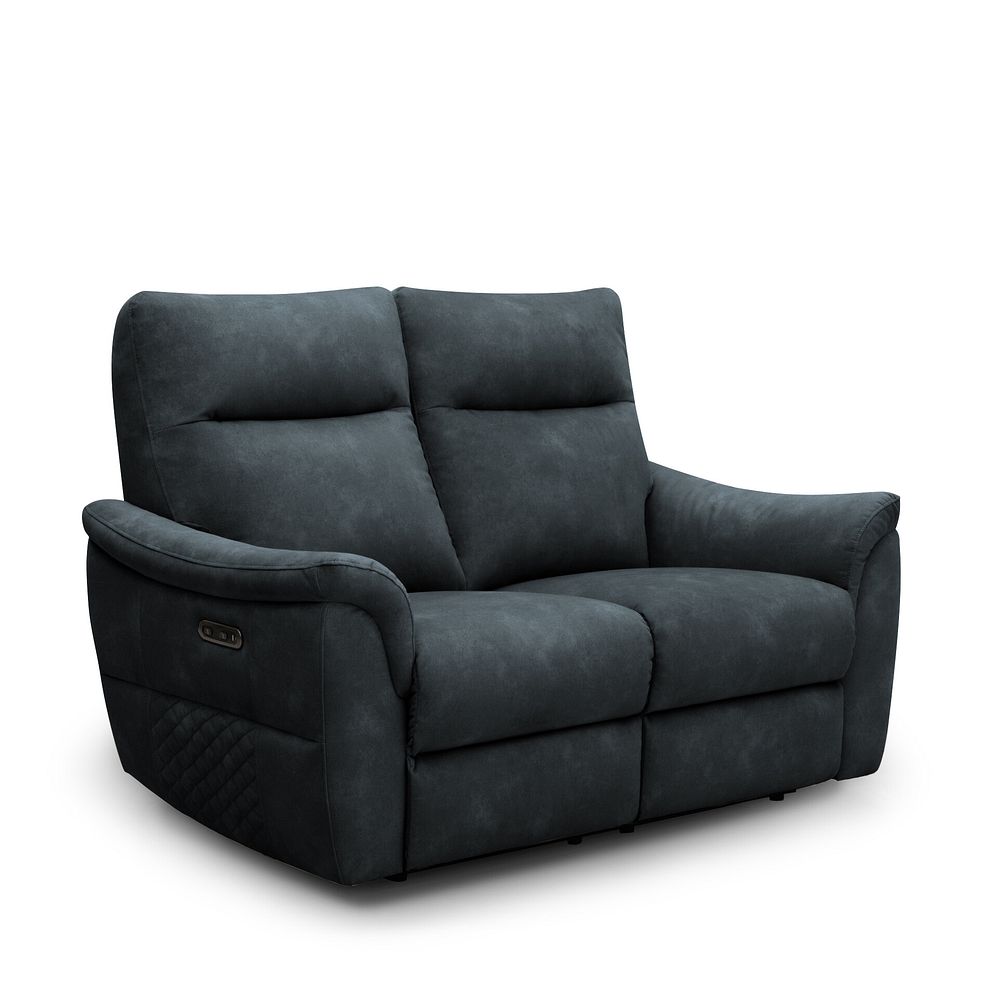 Aldo 2 Seater Recliner Sofa in Dexter Shadow Fabric 1