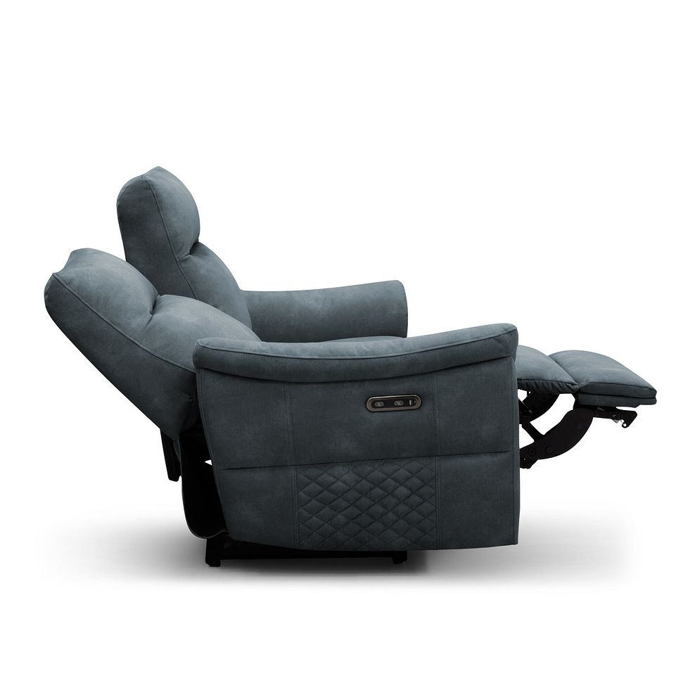 Aldo 2 Seater Recliner Sofa in Dexter Shadow Fabric 7