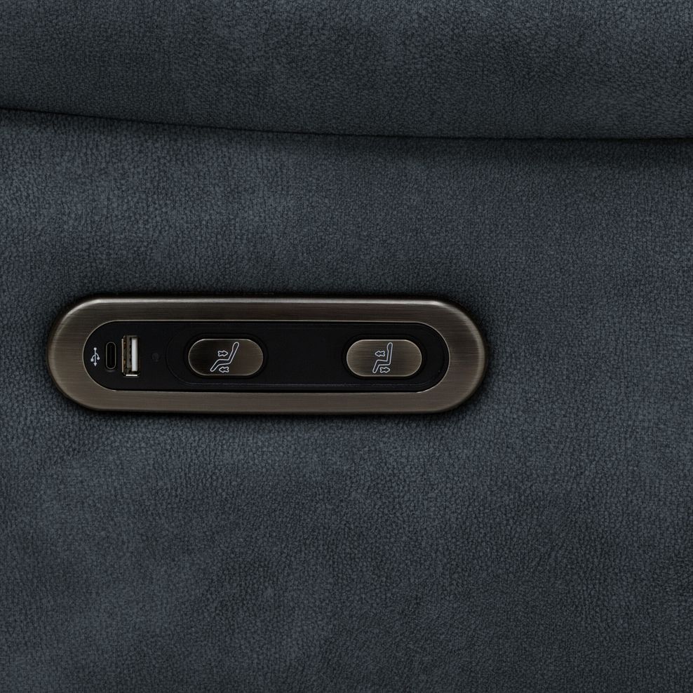 Aldo 2 Seater Recliner Sofa in Dexter Shadow Fabric 10